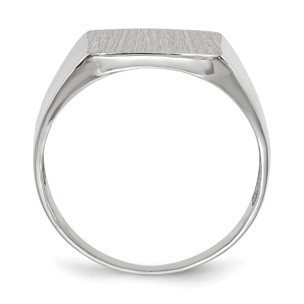 Gold Polished Squared Closed Back Signet Rings