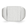 Gold Polished Squared Closed Back Signet Rings