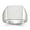 Gold Polished Squared Closed Back Signet Rings