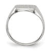 Gold Polished Octagonal Closed Back Signet Ring