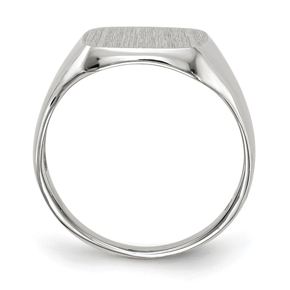 Gold Polished Octagonal Closed Back Signet Ring