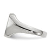 Gold Polished Octagonal Closed Back Signet Ring
