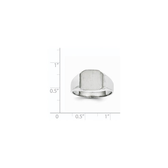 Gold Polished Octagonal Closed Back Signet Ring