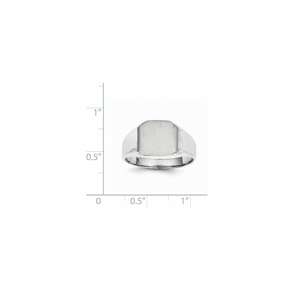 Gold Polished Octagonal Closed Back Signet Ring