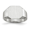 Gold Polished Octagonal Closed Back Signet Ring