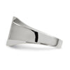 Gold Polished Octagonal Open Back Signet Ring