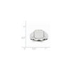 Gold Polished Octagonal Open Back Signet Ring