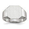 Gold Polished Octagonal Open Back Signet Ring