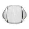 Gold Polished Squared Border Signet Ring