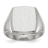 Gold Polished Squared Border Signet Ring