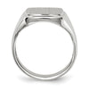 Gold Polished Squared Border Signet Ring