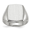 Gold Polished Squared Border Signet Ring