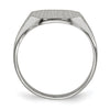 Gold Polished Textured Signet Ring
