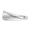 14k White Gold 10mmx6mm Open Back Signet Ring