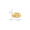 Gold Polished Children's Diamond Signet Rings