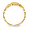 Gold Polished Children's Diamond Signet Rings