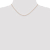 14K Rose Gold 16 inch .7mm Box Link with Lobster Clasp Chain