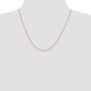 14K Rose Gold 20 inch .7mm Box Link with Lobster Clasp Chain
