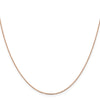 14K Rose Gold 20 inch 1.10mm Diamond-cut Cable with Lobster Clasp Chain