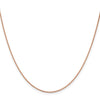 14K Rose Gold 30 inch 1.4mm Diamond-cut Cable with Lobster Clasp Chain