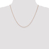 14K Rose Gold 20 inch 1.4mm Diamond-cut Cable with Lobster Clasp Chain