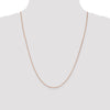 14K Rose Gold 24 inch 1.4mm Diamond-cut Cable with Lobster Clasp Chain