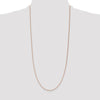 14K Rose Gold 30 inch 1.4mm Diamond-cut Cable with Lobster Clasp Chain