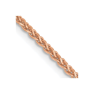 14K Rose Gold 18 inch 1.7mm Diamond-cut Spiga with Lobster Clasp Chain