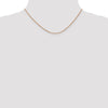 14K Rose Gold 16 inch 1mm Box Link with Lobster Clasp Chain