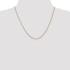 14K Rose Gold 20 inch 1mm Box Link with Lobster Clasp Chain