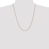 14K Rose Gold 24 inch 1mm Box Link with Lobster Clasp Chain