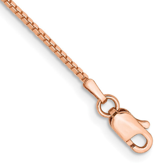 Gold (10K & 14K) Box Chain — 1 mm