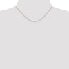 14K Rose Gold 16 inch .8mm Diamond-cut Cable with Lobster Clasp Chain