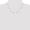 14K Rose Gold 18 inch .8mm Diamond-cut Cable with Lobster Clasp Chain