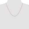 14K Rose Gold 20 inch .8mm Diamond-cut Cable with Lobster Clasp Chain
