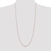 14K Rose Gold 30 inch .8mm Diamond-cut Cable with Lobster Clasp Chain