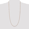 14K Rose Gold 30 inch 1.10mm Box Link with Lobster Clasp Chain