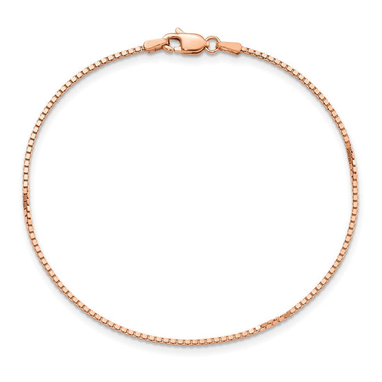Gold (10K & 14K) Box Chain — 1.1 mm