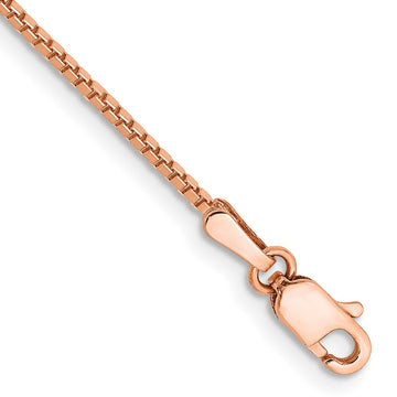 Gold (10K & 14K) Box Chain — 1.1 mm