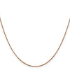 14K Rose Gold 16 inch .85mm Diamond-cut Spiga with Lobster Clasp Chain