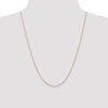 14K Rose Gold 24 inch .85mm Diamond-cut Spiga with Lobster Clasp Chain
