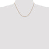 14K Rose Gold 18 inch 1.3mm Box Link with Lobster Clasp Chain