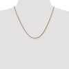 14K Rose Gold 20 inch 2.1mm Diamond-cut Spiga with Lobster Clasp Chain