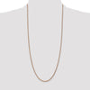 14K Rose Gold 30 inch 2.1mm Diamond-cut Spiga with Lobster Clasp Chain
