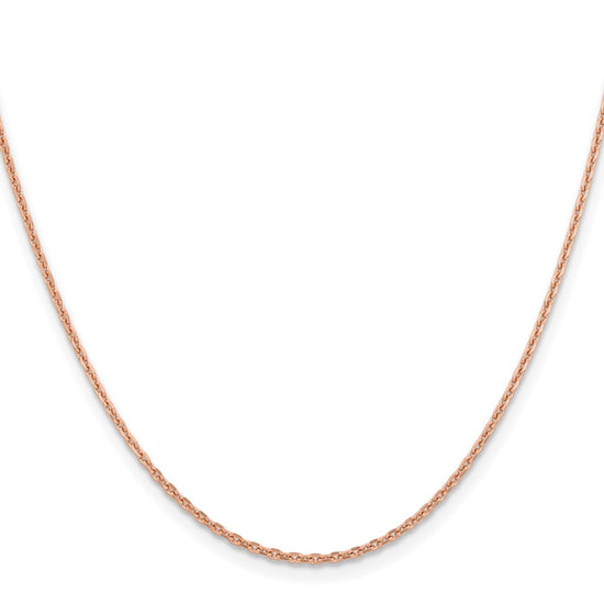 14K Rose Gold 18 inch 1.8mm Diamond-cut Cable with Lobster Clasp Chain