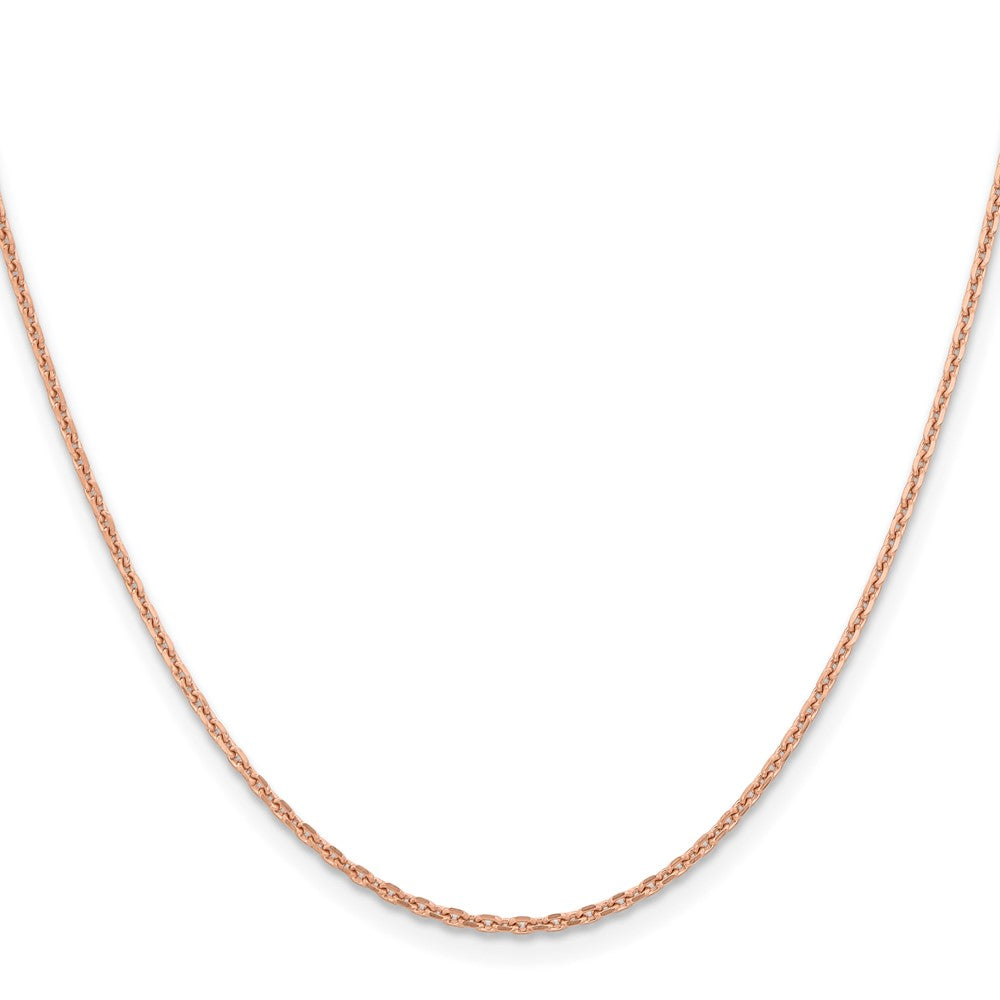 14K Rose Gold 18 inch 1.8mm Diamond-cut Cable with Lobster Clasp Chain