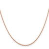 14K Rose Gold 16 inch 1.8mm Diamond-cut Cable with Lobster Clasp Chain