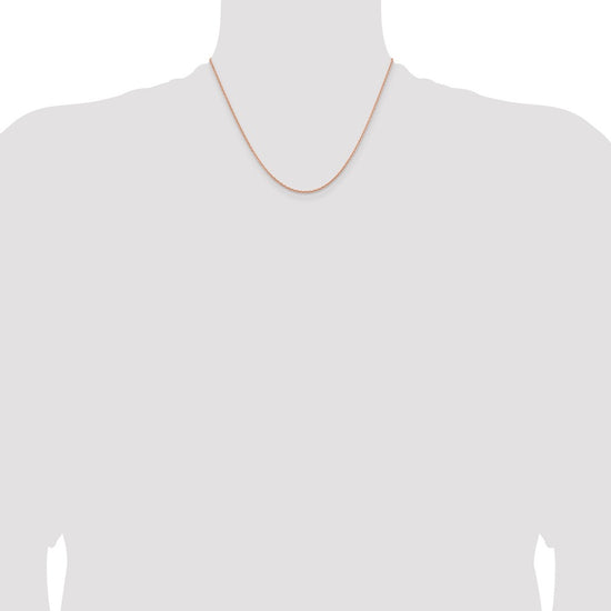 14K Rose Gold 18 inch 1.8mm Diamond-cut Cable with Lobster Clasp Chain