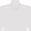 14K Rose Gold 18 inch 1.8mm Diamond-cut Cable with Lobster Clasp Chain