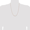 14K Rose Gold 24 inch 1.8mm Diamond-cut Cable with Lobster Clasp Chain